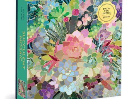 Succulent Mosaic 500 Piece Foil Puzzle Online