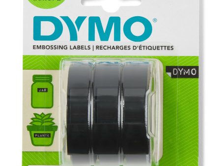 Kohokirjoitin teippi 3kpl musta 9mmx3m DYMO Discount