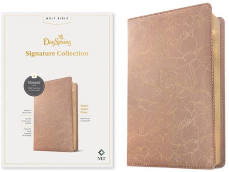 NLT Super Giant Print Bible, Filament Enabled (Leatherlike, Blush Floral, Red Letter): Dayspring Signature Collection Online Hot Sale