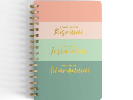 Bismillah Insha allah Alhamdulillah Wire-O A5 Notebook on Sale